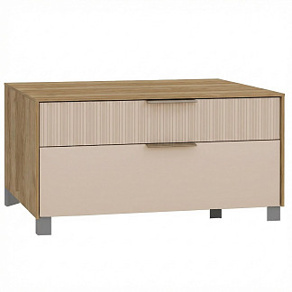 Тумба по телевизор Сохо беж вельвет с паспарту Сохо беж