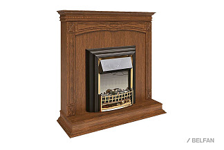 Подставка декоративная под камин "Верди Люкс 1"; черешня