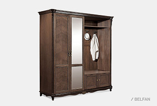 Шкаф комбинированный "Алези 2з"; правый; табак