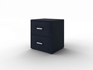 Тумба Орматек Uno (Ткань: Микровелюр Laska 32 Синий кит) 41x39