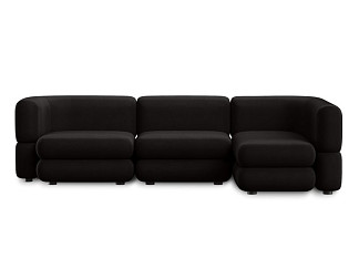 Диван модульный Brera-7 Velour Black