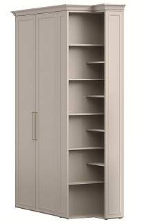 Шкаф 2дв. гл.612+стеллаж GN2+карниз LMN Montreal беж