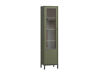 Витрина Трейвис 1-48x205 Оливковый