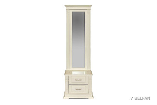 Тумба с зеркалом "Верди Люкс"; слоновая кость