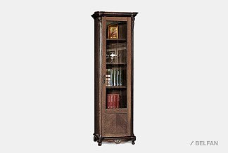 Шкаф для книг "Алези 8/1" (правый); табак