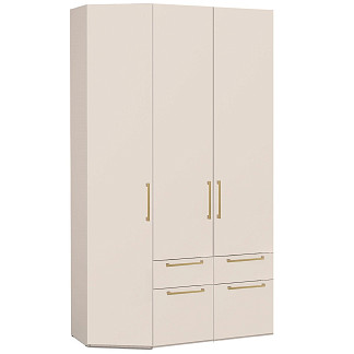 Шкаф 3дв. (FFCзаверш.+2FCG) гл.608 (беж) др.ручки Soho беж