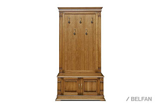 Тумба с вешалкой "Верди Люкс" 05; дуб рустикаль с патиной