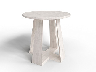 Журнальный стол Verda Majestic (Массив (дуб) Масло-воск Беленый) 60x60