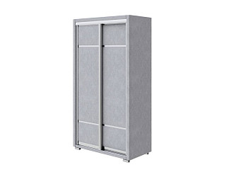 Шкаф Орматек Шкаф-купе 2х дв Orma Soft 2 (без зеркал) (Ткань: Рогожка Levis 83 Светло-Серый) 119x60