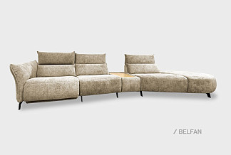 "Floyd" диван индивидуальной  модификации; нераскл.; 1EL+10+1T+7R; PANDORA 307 (гр 1/  БК)