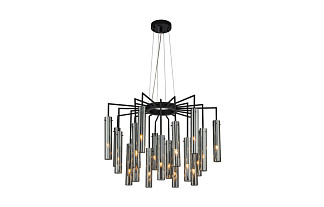 Подвесная люстра Orgel (чёрный)  D645*H445/1645 21*G9*25W