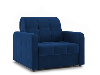 Орматек Диван-кровать Berlin Hard (Ткань: Велюр Velutto 26 Синий) 80x200