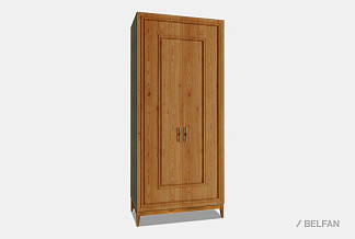 Шкаф 2-х дверный "Сакраменто" (с декором); тауп, янтарь