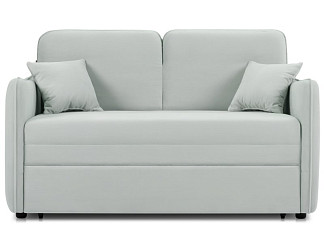 Диван прямой Кейсес 120 Велюр Светло-серый