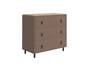 Комод Орматек Sofix (Шенилл/ЛДСП Piano 6 Шоколадный мусс/Бунратти) 92x46