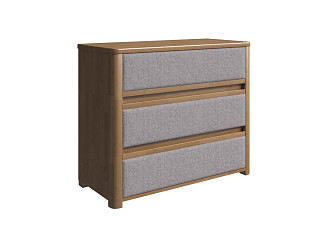 Комод Орматек Wood Soft (Массив/Рогожка Антик (береза)/Nice Латте) 90x40
