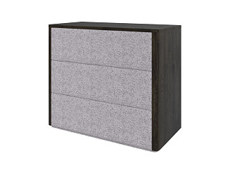 Комод Verda Bliss M (Ткань/Массив (дуб) Венге (дуб)/Rialto Дымчатый кварц) 79x90