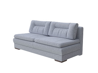 Орматек Диван-кровать Easy Home Middle (Ткань: Рогожка Levis 83 Светло-Серый) 150x200