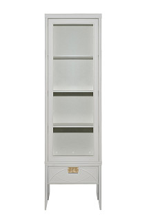 151SV-000020 Шкаф-витрина 1 стеклянный фасад с тумбой прикроватной с 1-м ящиком