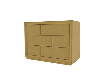 Комод Verda Modern (Ткань: Микровелюр Marino 15 Шафран) 48x106