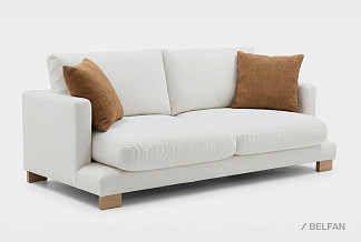 "Леформ" диван 2-х модульный; нераскл.; 22; дуб лак; Paradise 01+Paradise 01+Paradise 27+Paradise 27 (гр.3/АВ)