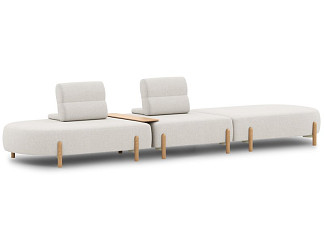 Диван модульный Альди-3 Bucle White