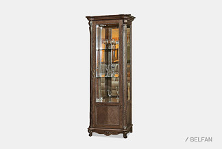Шкаф с витриной "Алези 8" (правый); табак