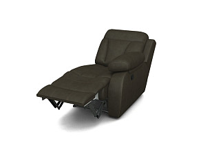 Кресло Орматек Модуль реклайнер Манчестер (правый) (Ткань: Экозамша Tesoro Dark brown Шоколадно-Коричневый) 81x104