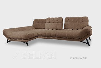 "Space" диван с оттоманкой; нераскл.; 8L+2R; левый; Empire 17 (гр.4/НФ)