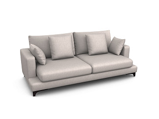 Орматек Verona пух-перо 3-х местный Soft (Ткань: Рогожка Lino 50 Темно-серый) 117x234
