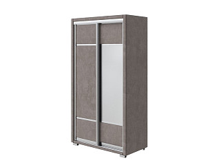 Шкаф Орматек Шкаф-купе 2х дв Orma Soft 2 (1 зеркало) (Ткань: Велюр Sohu Латте) 119x60