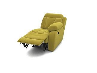 Кресло Орматек Модуль реклайнер Манчестер (правый) (Ткань: Экозамша Breeze Yellow Рыжий) 81x104