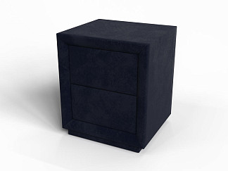 Тумба Verda Modern (Ткань: Микровелюр Laska 32 Синий кит (Verda)) 50x43