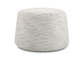 Пуф Керли-2 Букле Молочно-серый