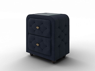 Тумба Орматек Flavio (Ткань: Микровелюр Laska 32 Синий кит) 51x38