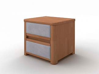Тумба Орматек Wood Soft (Ткань: Микровелюр Антик (сосна) с брашированием/Laska 05 Утренний туман) 45x40