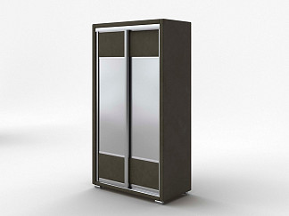 Шкаф Орматек Шкаф-купе 2х дв Orma Soft 2 (2 зеркала) (Ткань: Микровелюр Laska 53 Можжевельник) 119x60