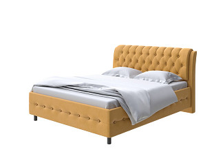 Кровать Como (Veda) 4 с ПМ + Матрас Orto Comfort Middle (Ткань: Микрофибра Diva Шафран) 200x200