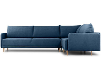 Диван угловой Сайле Barhat Navy Blue