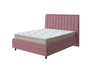 Кровать Majesty с ПМ + Матрас Millenium (Ткань: Рогожка Levis 62 Розовый) 180x200
