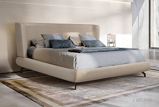 Кровать мягкая "Авеню"; без основания, без матраса; (1600x2000); н-чёрный; Missoni 01 Lt. Hazel Wood