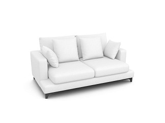Орматек Verona пух-перо 2-х местный прямой Soft (Ткань: Рогожка Lino 25 Белый) 117x194