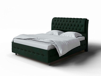 Кровать Como (Veda) 4 Grand с ПМ + Матрас Optima Comfort M (Ткань: Микровелюр Laska 19 Папоротник) 200x200