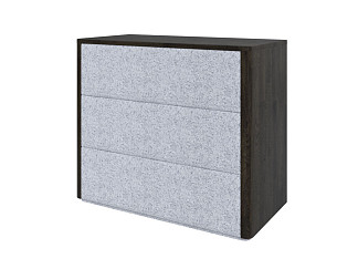Комод Verda Bliss M (Ткань/Массив (дуб) Венге (дуб)/Rialto Белое золото) 79x90