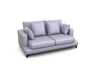 Орматек прямой Verona 2-х местный Soft (Ткань: Рогожка Lino 53 королевский синий) 117x194