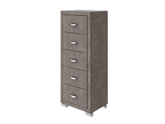 Комод Орматек OrmaSoft 2 (5 ящиков) (Ткань: Рогожка Levis 25 Светло-коричневый) 50x40