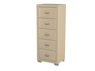 Комод Орматек OrmaSoft 2 (5 ящиков) (Экокожа Бежевый перламутр) 50x40