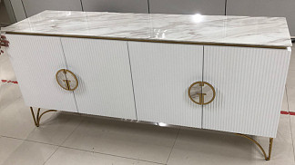 GD-CH20207 Комод Plisse белый/золото 180*50*80см