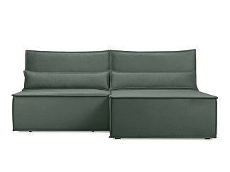 Диван угловой Стаус Велюр Зеленый