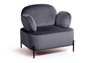 Кресло Денди серое